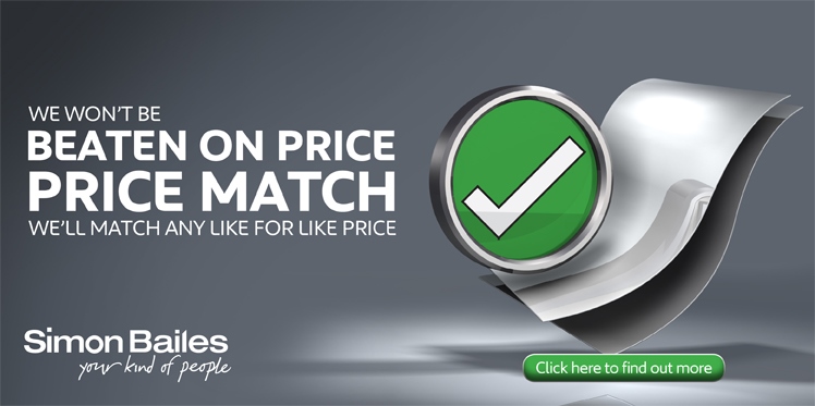 We won't be beaten on price - We'll match any like for like price